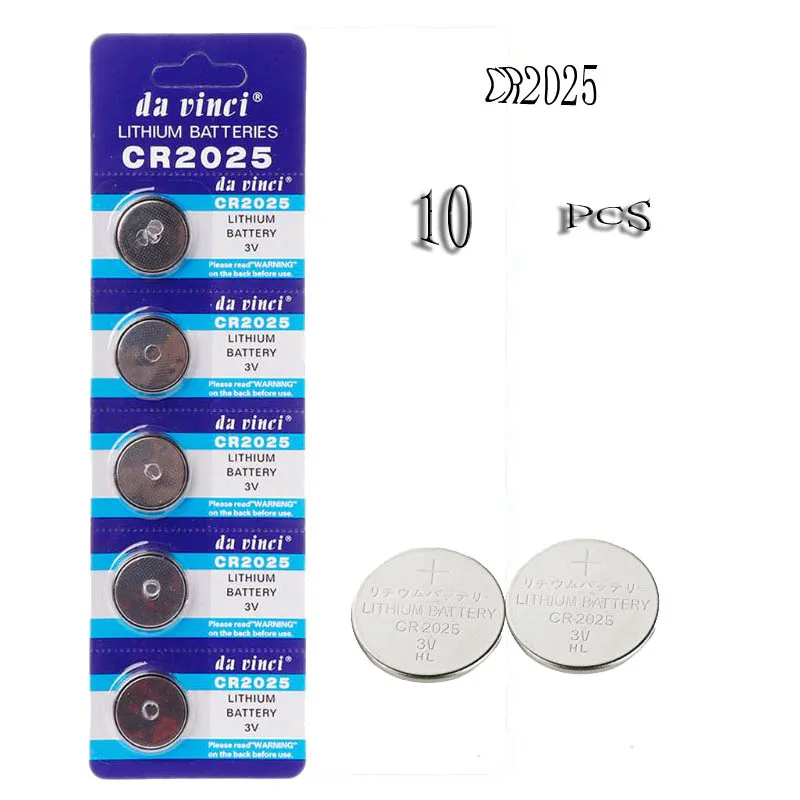

10PCS/3V Lithium CR2025 Child Button Battery KCR2025 CR 2025 DL2025 BR2025 Fashion Watches The LED Battery Remote Control