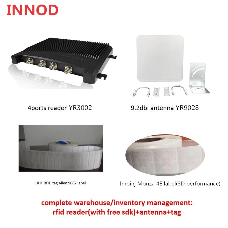 

860-960mhz rfid Logistics asset inventory management passive iso18000-6c long read range Impinj monza 4E UHF RFID label stickers