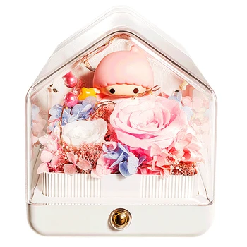 

Romantic Christmas Bluetooth Speaker Wireless Portable With LED Lights Mini Audio Flower Eternal Rose Party Anniversary Stereo