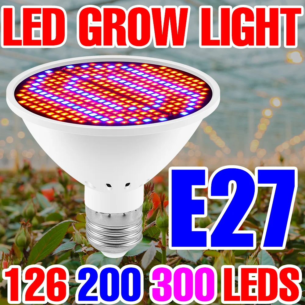 E27 5W 110V 220V LED Grow Light Plant Flower Growing Lamp Bulb Full Spectrum 