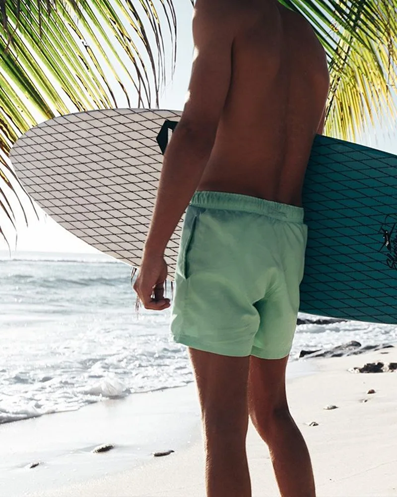 Magische Veränderung Farbe Strand Shorts Männer Badehose Bademode Schnell Trocken Baden