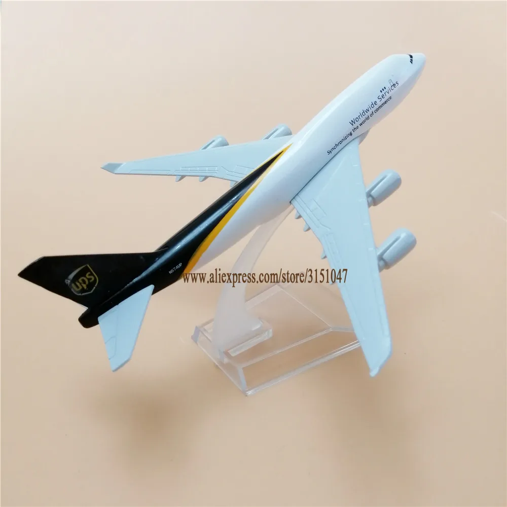 16 см Air по всему миру услуги UPS B747 Boeing 747 400 Airlines модель самолета Модель сплав металл