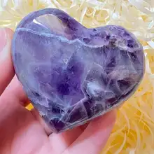 

Natural dream amethyst heart Reiki healing