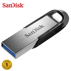 SanDisk – micro clé USB 128 Ultra Flair, support à mémoire de 3.0 GB, 32GB, 64GB, 256GB, métal, haute vitesse de cryptage 