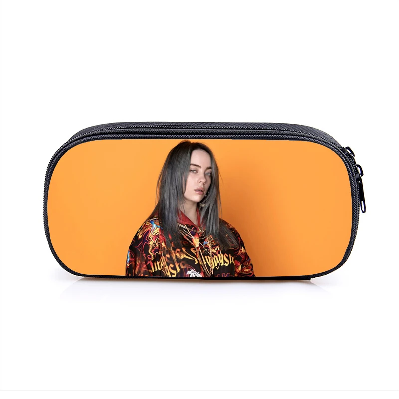 10 Косметический Чехол Billie Eilish s, сумка-карандаш для женщин, косметички для девочек-подростков, футляр для карандашей, школьный чехол, принадлежности - Цвет: 10