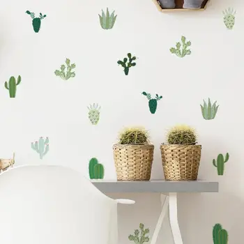 

5Pcs DIY Cactus Wall Decals Nursery Art Decor Tropical Plant Cactus Vinyl Wall Stickers Home Decor