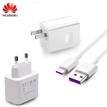 Honor 10 View 10 USB зарядное устройство для путешествий SuperCharge быстрая оригинальная 5V4. 5A 5A usb type C кабель P20 Pro Lite P10 P9 Plus Nova 3e