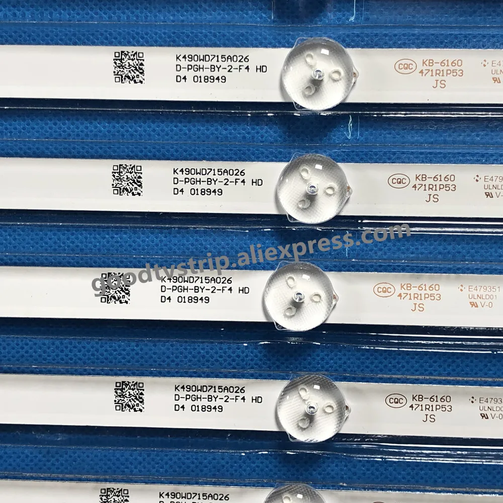 1 комплект = 9 шт. светодиодный полосы для Ph ili ps 49 дюймов ТВ 49PFF5455/T3 подсветка K490WD7 A1 4708-K49WD7-A1213k11