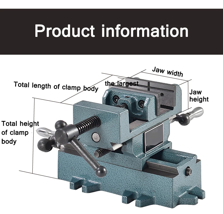 q97 Heavy-Duty Precision Cross-Nose Pliers Bench Vise Drilling Variable Milling