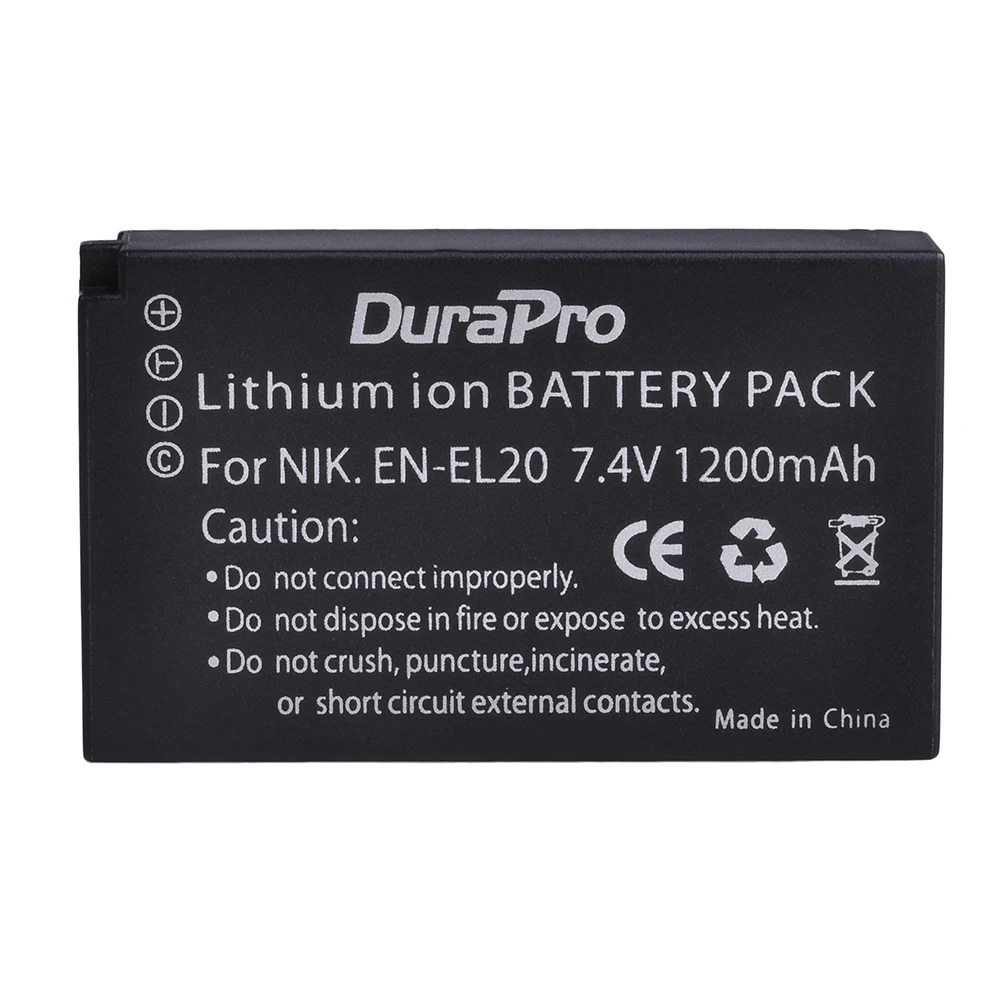 EN-EL20a EN-EL20 Battery + LCD Dual Charger for Nikon EN EL20 EL20a Coolpix P1000, 1 j1, 1 J2, 1 J3, 1 S1, 1 V3, A, A 1, AW1 charger camera