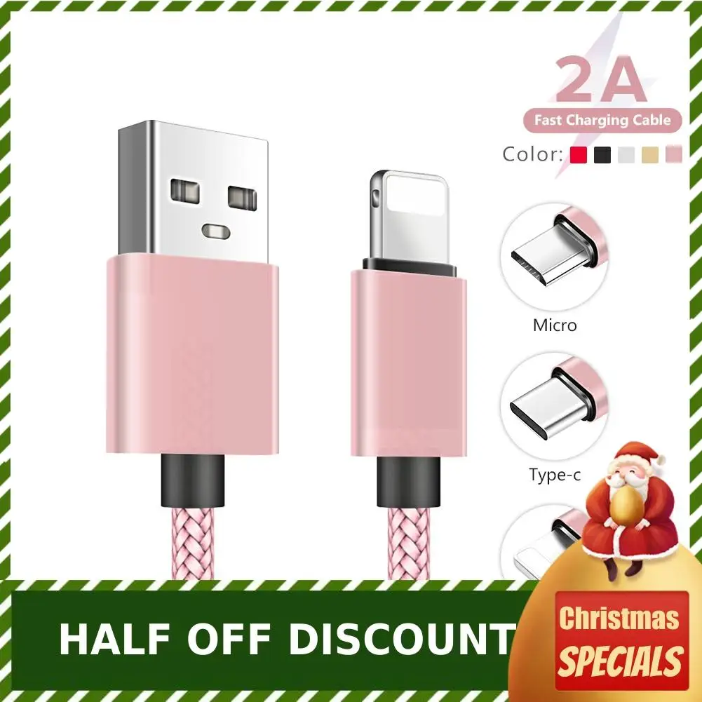 Высокое качество Быстрая зарядка для lightning micro type c usb кабель передачи данных для телефона планшета ручной работы 3 м анти электричество