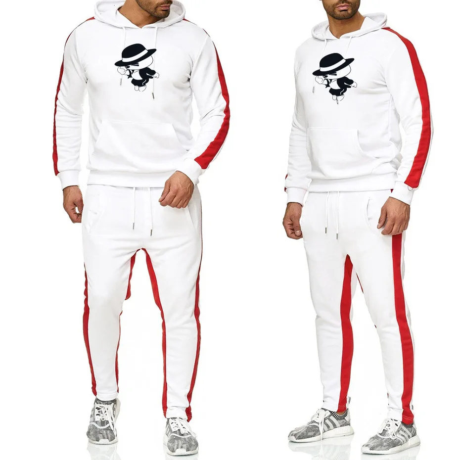 

Casual Fashion Men Printed Hoodies Sports Set Casual Sweatshirt Men'S Wear