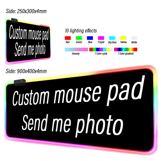 Rem Anime Re Zero Big Breast Girl Rgb Gaming Mouse Pad Emilia Computer Led Gamer Large Mause Pad Usb For Pc Desk Mat Support Diy Aliexpress Computer Office