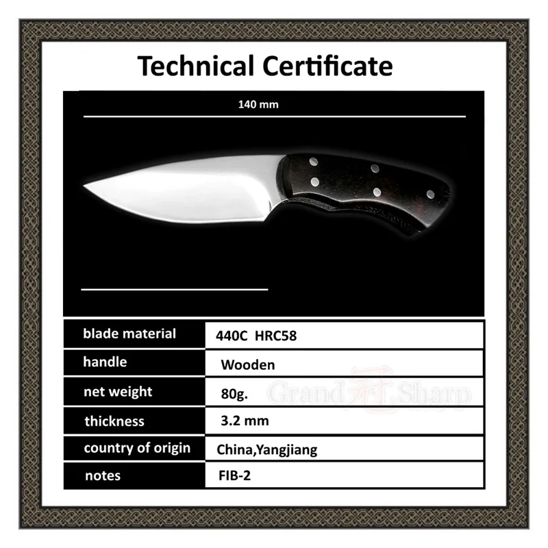 Paring-Knife-440C-Stainless-Steel-Hunting-Knives-Camping-Survival-Tactical-Fixed-Blade-Knife-Mini-EDC-Tool