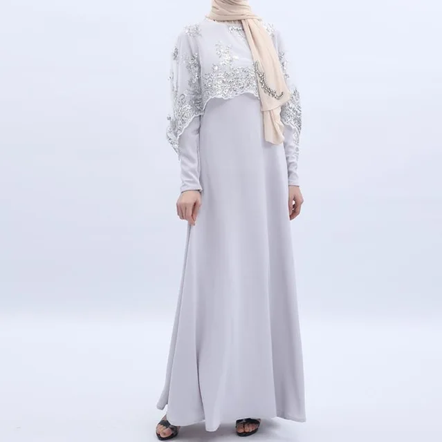 Мусульманское платье одежда из Дубая для Женский Восточный халат Caftan осень зима
