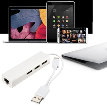 

USB2.0 Hub Adapter Portable Plug and Play for Mouse Keyboard Camera Laptop PC OCT998