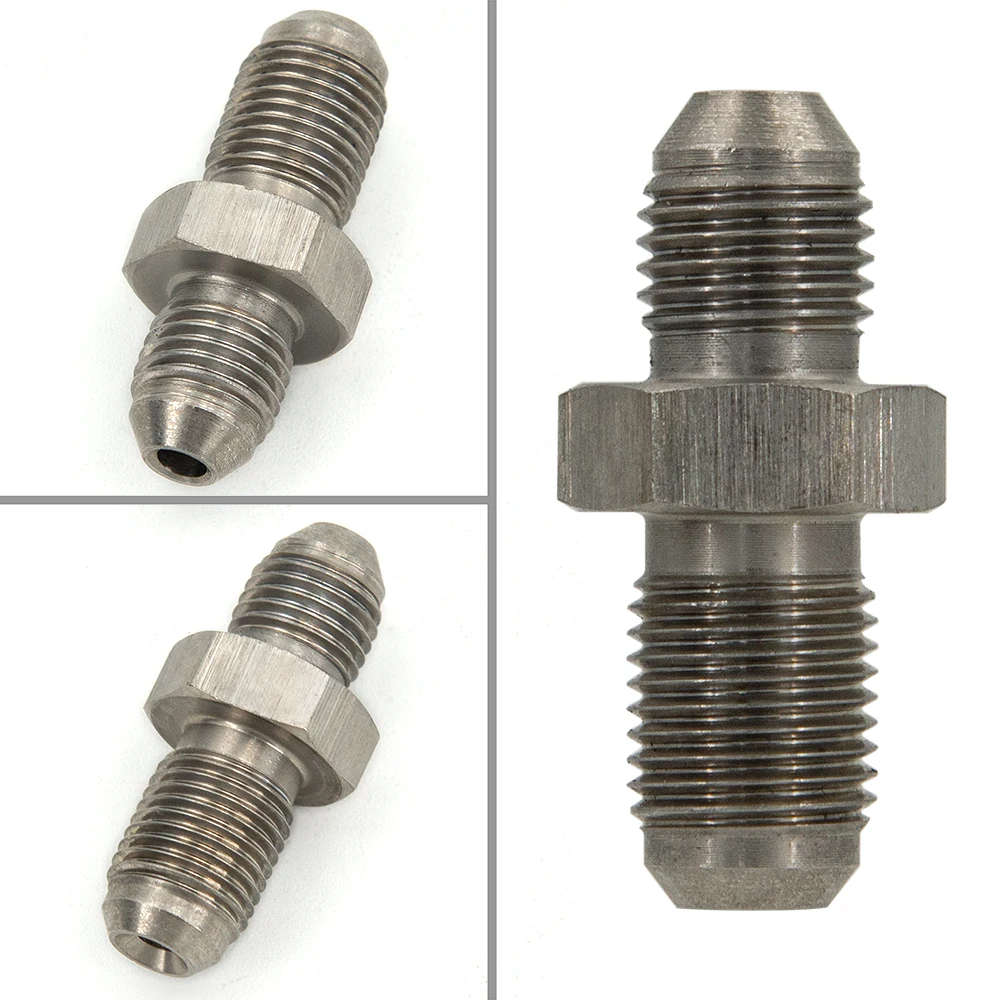 Stainless Steel M10*1 / M12*1 Metric 10mm to AN3 Brake Hose Clutch Line Oil Hose End Adapter Fitting brake oil connector brake adapter parts adapter