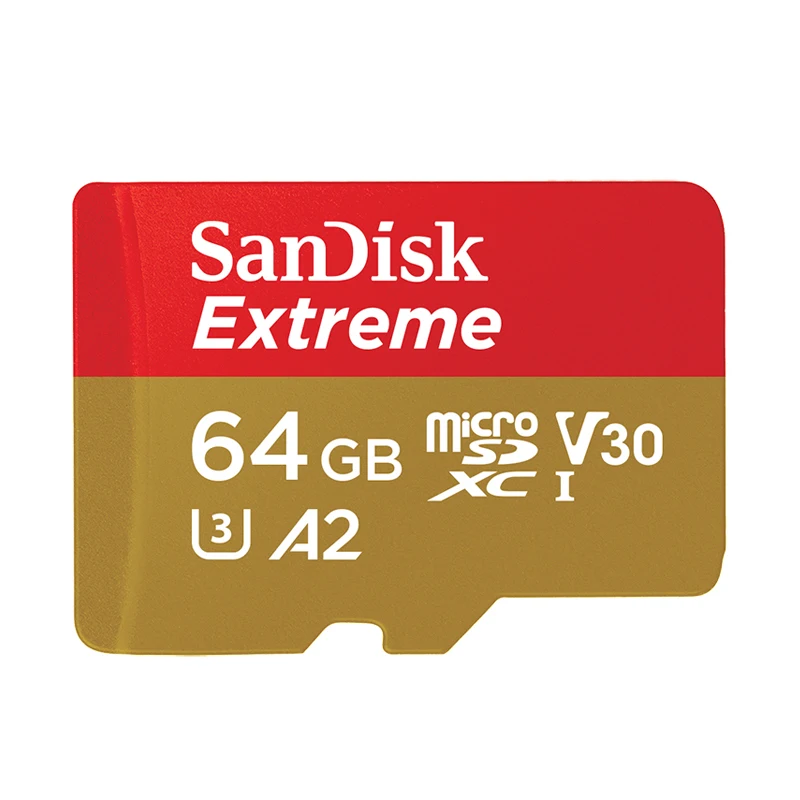 SanDisk A2 Extreme Micro SD Card 64 Гб 128 ГБ 256 Гб карта памяти высокого Скорость 160 МБ/с. TF карта для смартфона - Емкость: 64 ГБ
