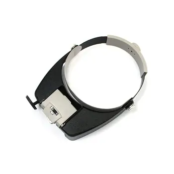 

LED Lamp Light Headband Jewelry Magnifying Glass Head Loupe Reading Magnifier Headband LED Light Magnifying Glass Lens Visor