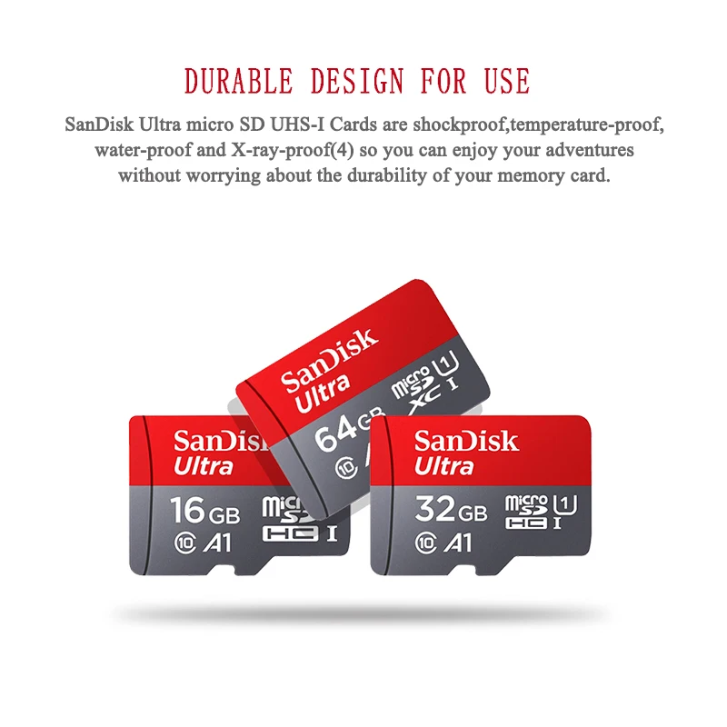SanDisk карта памяти A1 400 Гб 256 ГБ 200 128 64 Micro sd класс 10 32 16 Microsd TF/sd флэш смартфона|Карты