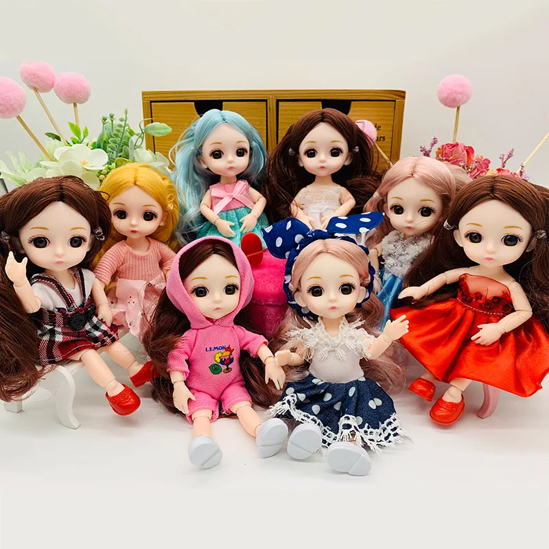 

6 Inch 16 Centimeter Baby Children Model Joints Doll Replaceable Doll GIRL'S Stall Toy