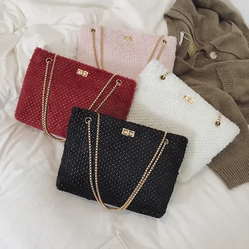 

Women pu Leather women Handbags Female Chain Shoulder bag designer Luxury Lady Tote Large Capacity Zipper shoulder bag