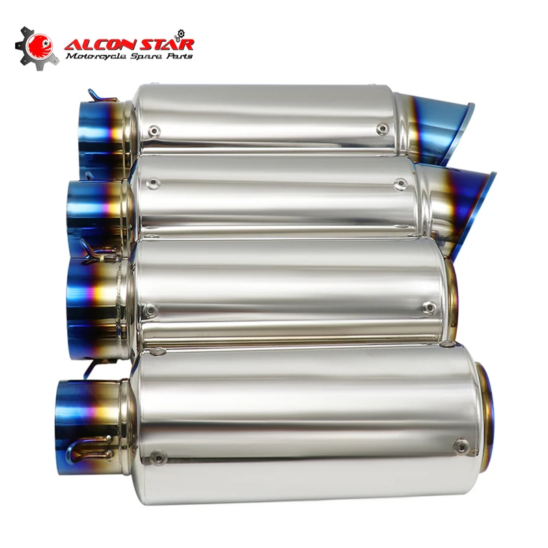 Alconstar 50 8/60 мм мотоцикл SC Глушитель Трубы Escape Moto для Ninja250 gsr 600 750 msx125 R1 R3 KTM Racing |
