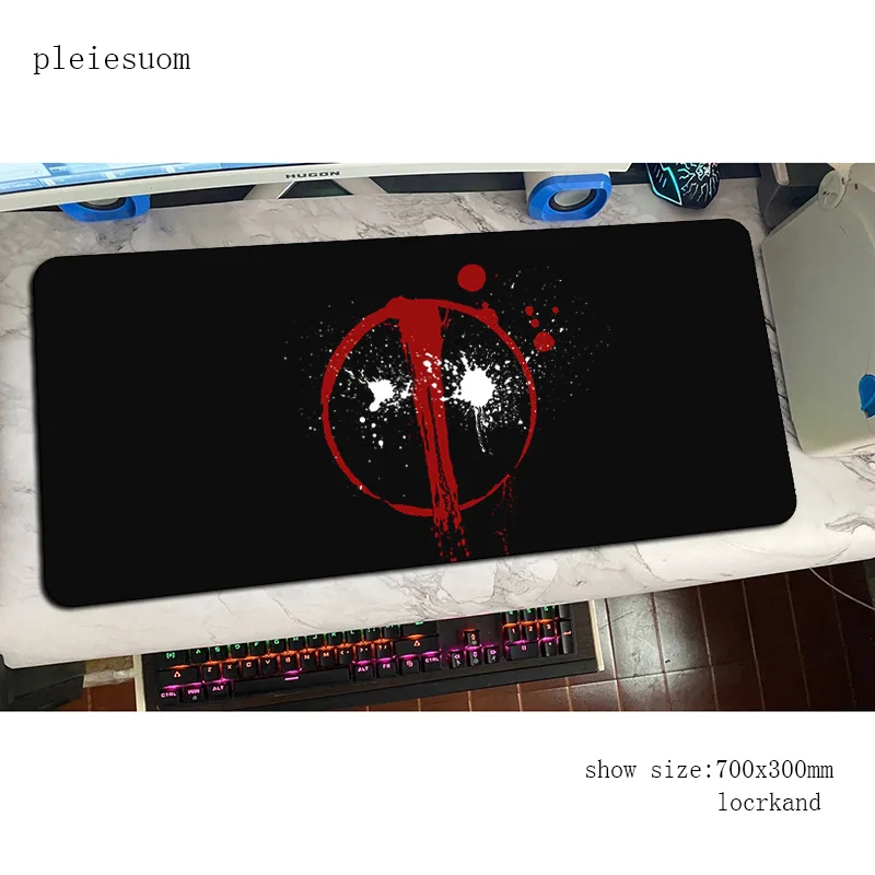 Deadpool mousepad Domineering gaming mouse pad big gamer mat 800x300mm game computer desk padmouse keyboard Beautiful play mats |