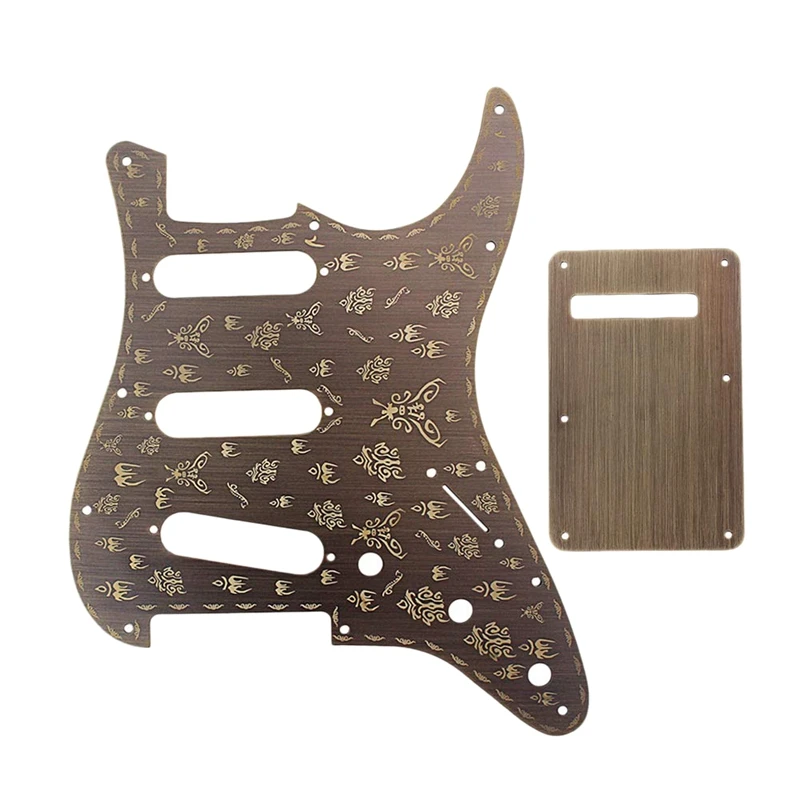 

Guitar Pickguard Aluminum Alloy Shield Scratch Plate With Back Cover For St