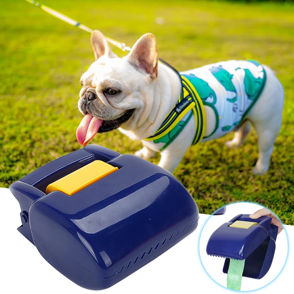 recogedor de Basura Plegable para Mascotas L Azul recogedor de residuos de Animales KTUCN Dispensador de Bolsas de Caca de Viaje para Perros 