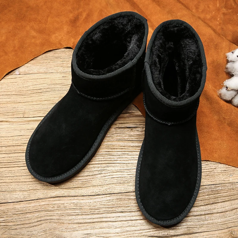 Winter Men Ankle Plush Fur Waterproof Suede Snow Boots Women Botines Hombre Bottine Botki Botte Femme Hiver Kar Botu men boots,winter snow boots