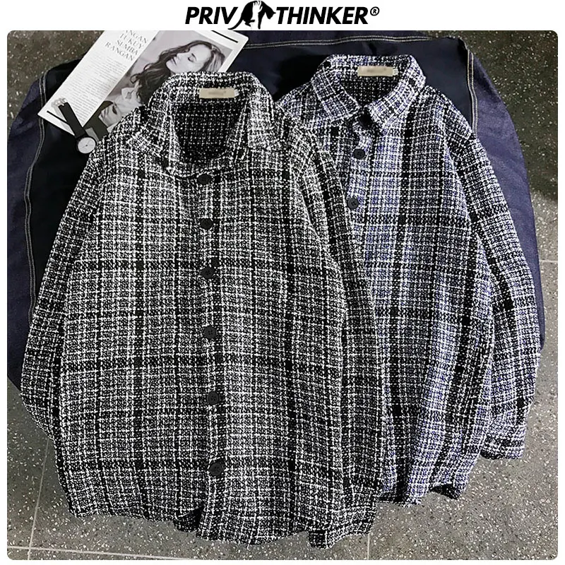 Privathinker осень зима утолщенные теплые куртки для женщин 2020 длинный рукав в клетку