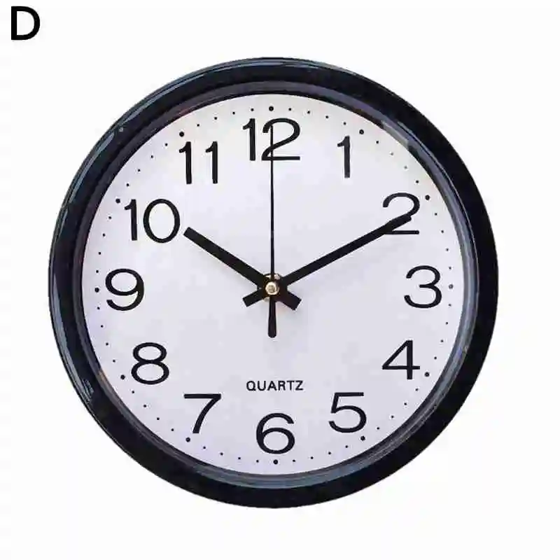 large clock Fashion Simplicity Round Wall Clock Quartz Silent Sweep Movement Home Bedroom Kitchen Office Decor Clocks Fits For Living Room Wall Clocks discount Wall Clocks