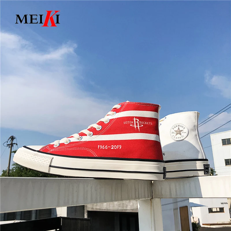 

MEIKI Spring Autumn Summer New Brand Male Casual Canvas Shoes High-top Breathable Tenis Fashion Men Sneaker Flats Shoes #9029