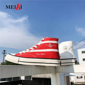 

MEIKI Spring Autumn Summer New Brand Male Casual Canvas Shoes High-top Breathable Tenis Fashion Men Sneaker Flats Shoes #9029