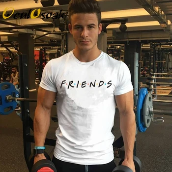 

2020 new summer men's and women's fashion t-shirt friends wear printed t-shirt men and women fitness casual T-shirt men and wome