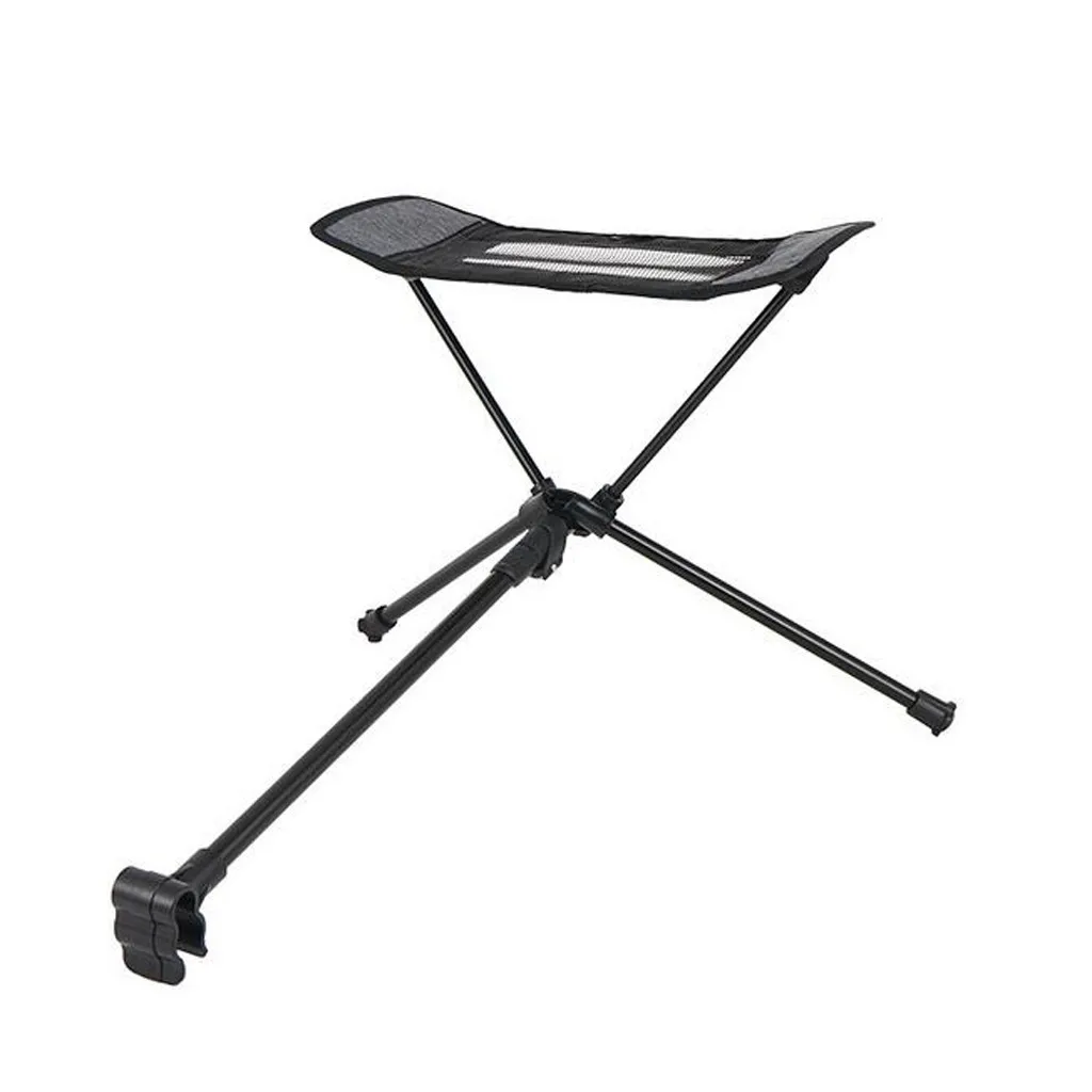 Outdoor Portable Folding Chair Footrest Portable Recliner Lazy Foot Retractable Extension Leg Stool Pedal Aluminum Chair#g30