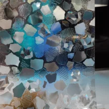 Каменный узор, стеклянная наклейка без клея, самоклеющаяся, мульти-размер, термоконтроль, плесень-доказательство, 3D лазер, просвечивание для дома и офиса