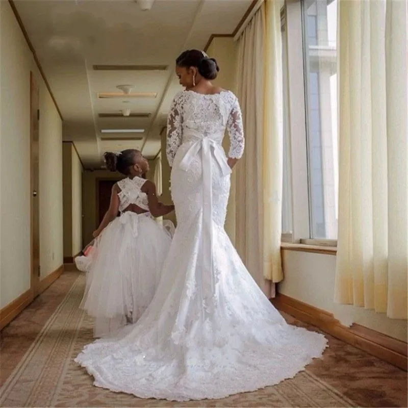 Свадебные вечерние платья в африканском стиле с рукавами три четверти, Vestido De Novia Casamento, платья для матери невесты