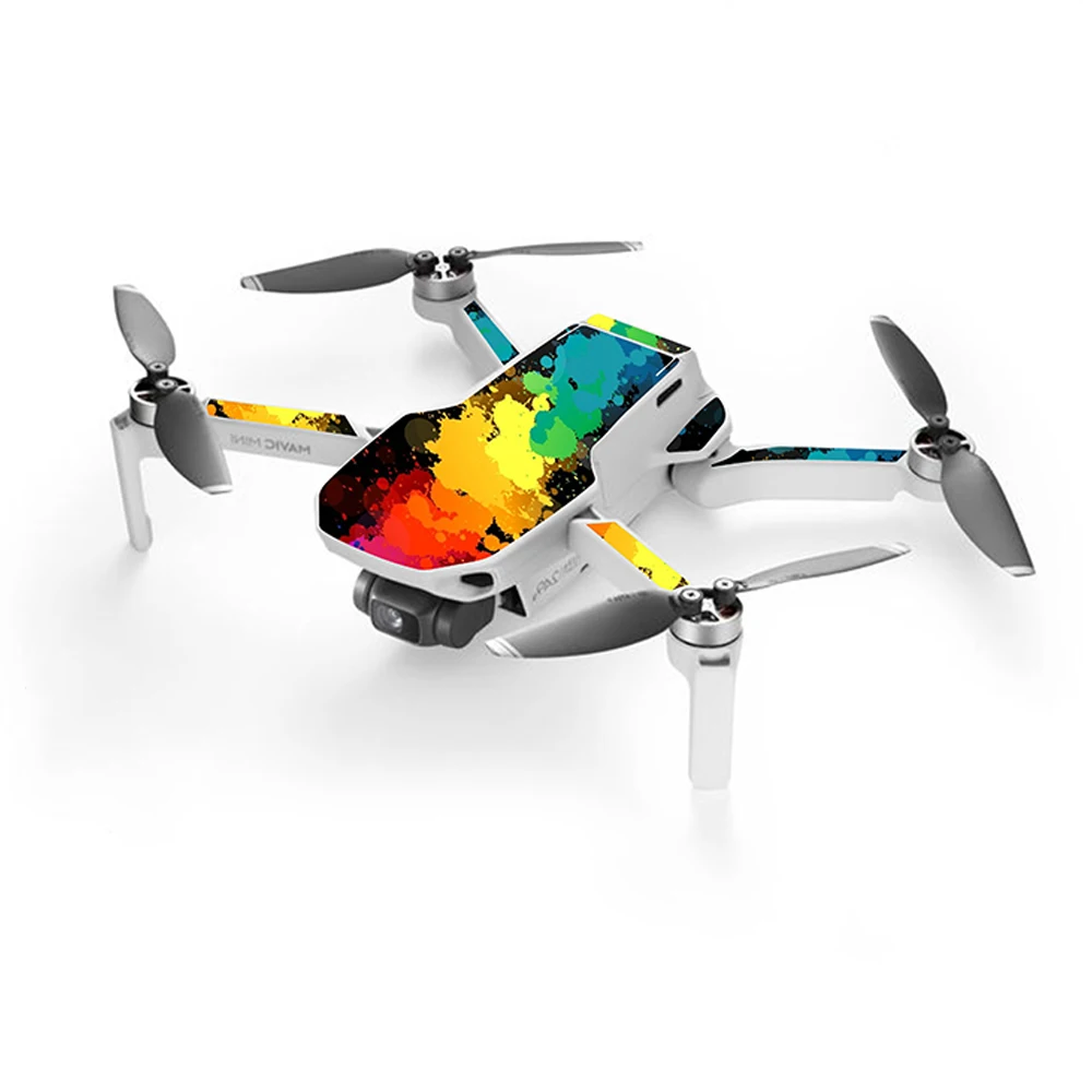 Buy 6 Pcs Set Protective Film PVC Stickers Mavic Mini Waterproof Scratch-proof Decals for DJI Mavic Mini Full Cover Skin Accessories