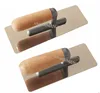 2PC stainless steel Wooden handle Mortar Board Home Craftsman Trowel Construction Holder Plastering Tool ► Photo 1/5