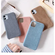 Gimfun зимний приятный на ощупь плюшевый чехол для телефона для Iphone 11 чехол из плотной ткани мягкий чехол из ТПУ для IPhone 11Pro Max Xr XsMax 7 8plus