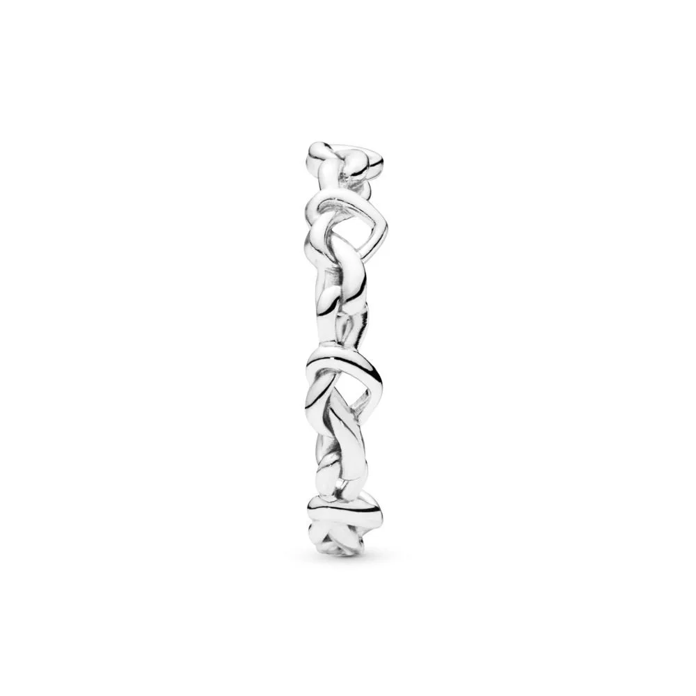 Art Fort Silver New Style 925 Silver Mind Interleaving Ring-Style Elegance Stacked DIY Rings