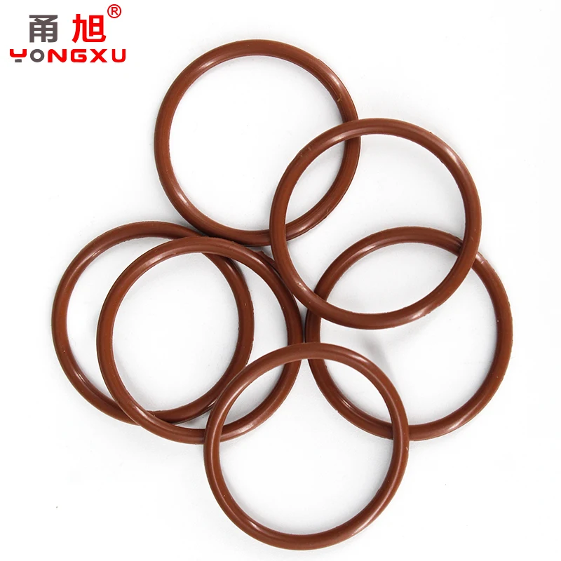 Rubber O Rings FKM O Ring Seal Gasket Thickness CS1.9/2.4/3.1mm OD5-30mm FPM Oil Pressuer And Wear Resistant Automobile Fluororubber O-Ring