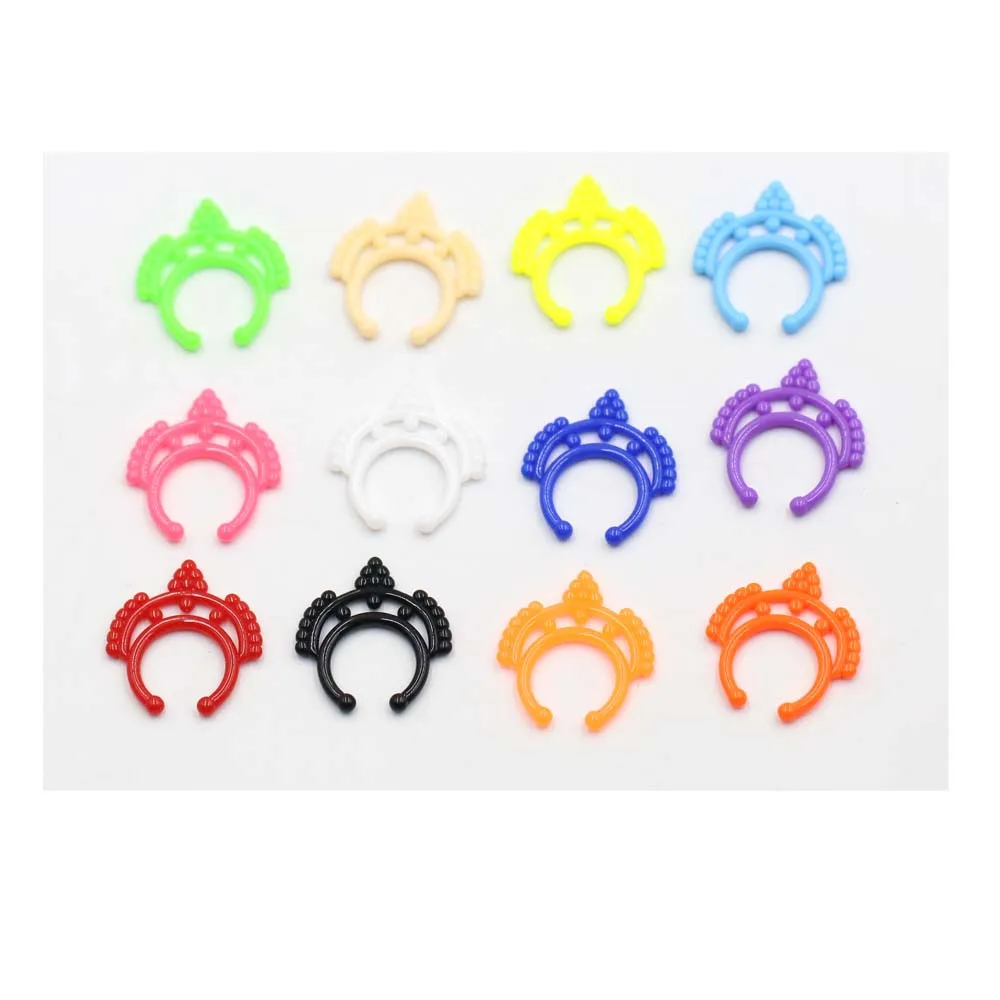 

1pc Trendy Acrylic C Shape Segment Tragus Fake Septum Nose Rings Stud Piercing Body Jewelry Women Earrings