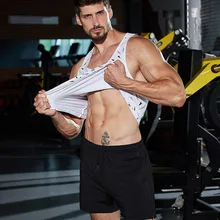 Мужской жилет для занятий спортом, бега, баскетбола, тренировочный модальный жилет с принтом для мальчиков, рубашка без рукавов