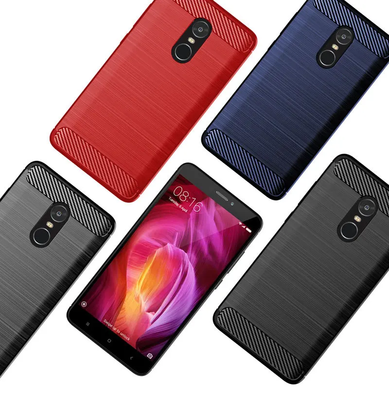 

Soft Carbon Fiber Case For Xioami Redmi Note 4X Redmi 4X Redmi Note 7 Note 7S Note 7 Pro Case For Xiaomi Max 3 Shockproof Case