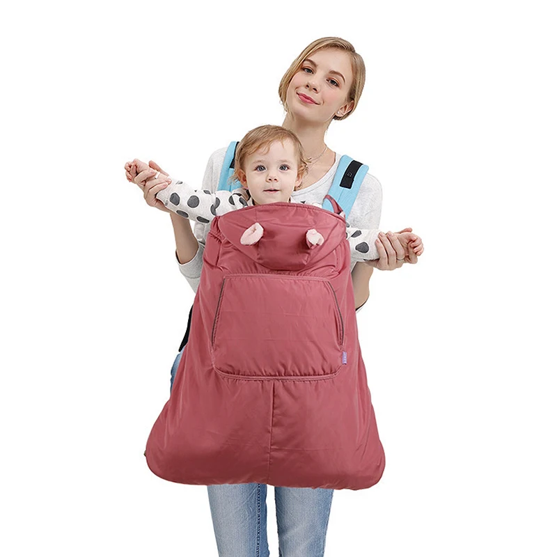 

The Best Baby Warm Baby Strap Coat Sleeve Cloak Cloak Baby Backpack Strap Wrap Shawl Cover Autumn And Winter Waterproof
