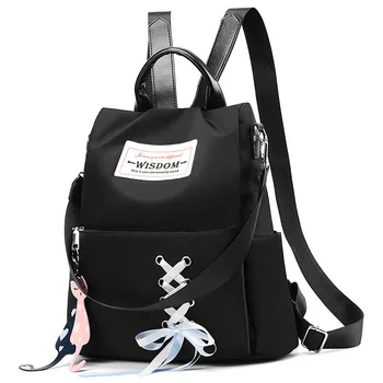 

Oxford Cloth Backpack Women's 2020 Korean Schoolbag Fashion Versatile College Student Canvas Travel Bag Small Backpack