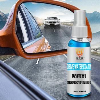 

100ML Car Care Window Water Repellent Anti-rain Hydrophobic Coating Front Windshield Windscreen Mirror Glass Protective Spray